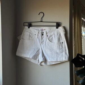 Women's White Denim Shorts
